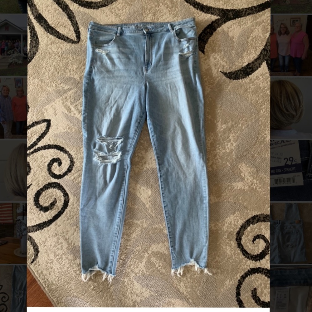 Womens American Eagle Highest Rise Jeggings size 20L